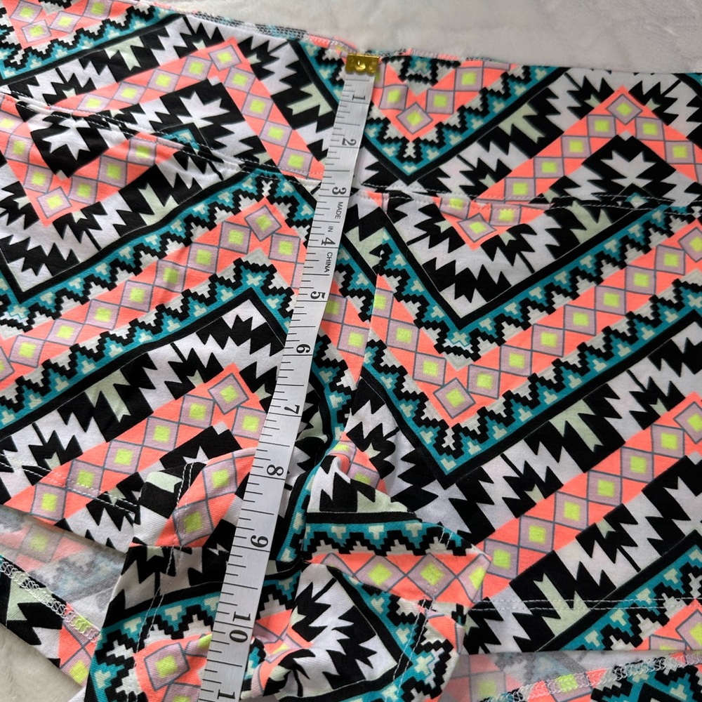 Nwt No Boundaries Walmart Shorty Crop Cheer Short Booty Shorts Teal Black Boho L - Picture 5 of 9